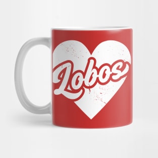 Vintage Lobos School Spirit // High School Football Mascot // Go Lobos Mug